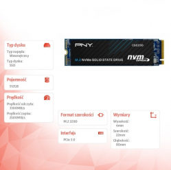 PNY Dysk SSD 512GB CS2230 M.2 2280 PCIe BULK