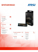 MSI Dysk SSD SPATIUM M450 1TB M.2 PCIe4 3600/3000MB/s