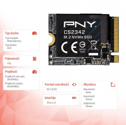 PNY Dysk SSD 1TB M.2 2230 CS2342