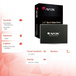 Dysk SSD 512GB TLC 540 MB/s