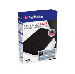 Verbatim Dysk zewnętrzny Store n Go 512GB 2,5'' USB-C 3.2 Czarny 
