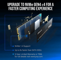 PNY Dysk SSD 512GB M.2 2280 BULK M280CS2241-512-BLK