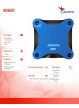 Adata Dysk zewnętrzny SSD SD620 512G U3.2A 520/460 MB/s niebieski