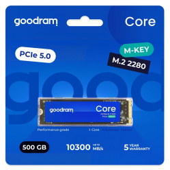 GOODRAM Dysk SSD Core 500GB Gen5 2280 9300/6000MB/s 