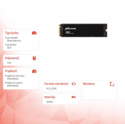 Dysk SSD 3500 1TB NVMe M.2 22x80mm