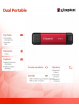 Kingston Dysk zewnętrzny SSD 512GB DualPortable USB-A/C 3.2 Gen2
