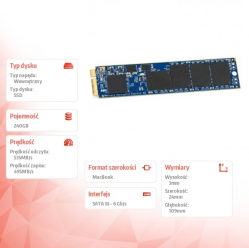 OWC Dysk SSD Aura Pro 250GB Macbook Air 2010/2011 