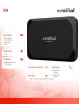 Crucial Dysk SSD X9 1TB USB-C 3.2 Gen2