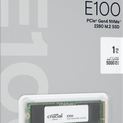 Crucial Dysk SSD E100 1TB M.2 NVMe 2280 PCIe 4.0 5000/4500 MB/s