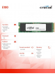 Crucial Dysk SSD E100 1TB M.2 NVMe 2280 PCIe 4.0 5000/4500 MB/s