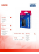GOODRAM Dysk SSD HX200 2TB USB-C+A 1600/1500MB/s czarny