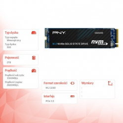 PNY Dysk SSD 2TB M.2 2280 CS2230
