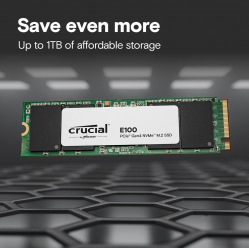 Crucial Dysk SSD E100 2TB M.2 NVMe 2280 PCIe 4.0 5000/4500 MB/s