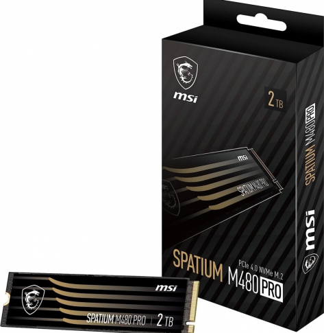 MSI Dysk SSD SPATIUM M480 PRO 2TB M.2 PCIe4 7400/7000MB/s