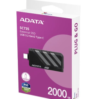 Dysk zewnętrzny SSD Adata SC735 2TB U3.2C 1000/1000MB/s Grey