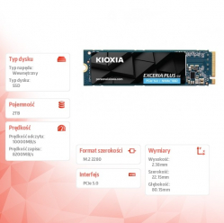 Dysk SSD Exceria Plus G4 2TB PCIe Gen5x4 10000/8200 