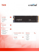 Crucial Dysk SSD T500 4TB M.2 NVMe 2280 PCIe 4.0 7000/6900