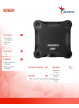 Adata Zewnętrzny dysk SSD SD620 2TB U3.2A 520/460 MB/s Black 