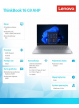 Laptop Lenovo Laptop ThinkBook 16 G9 16 WQXGA Ryzen 5 16GB 512GB AMD W11Pro Arctic Grey 3YR OS