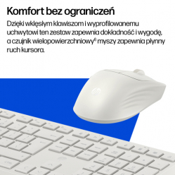 Zestaw klawiatura + mysz HP Multi-Device Dual-Mode 95C biały