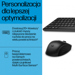 Zestaw klawiatura + mysz HP 655 Wireless Combo biały