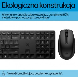 Zestaw klawiatura + mysz HP 655 czarny