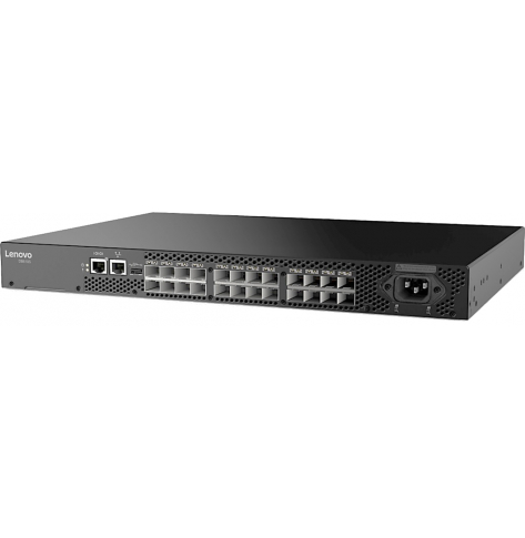 ThinkSystem DB610S, 8 ports licensed, 8x 16Gb SWL SFPs, 1 PS, Rail Kit, Lifetime Warranty Support