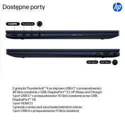 Laptop HP EliteBook X Flip G1i 14 WUXGA Ultra 7-258V 32GB 1TB SSD W11P