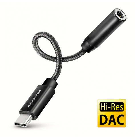 Karta dźwiękowa AXAGON ADA-HC zewnętrzna | USB-C | 384kHz | 32bit | DAC 3.5mm | czarny