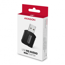 Karta dźwiękowa AXAGON ADA-17 zewnętrzna | USB | 96kHz | 24bit | czarny