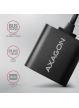 Karta dźwiękowa AXAGON ADA-12 zewnętrzna | 15 cm | USB | 48kHz | 16bit | czarny