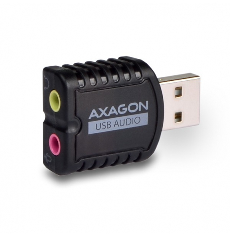 Karta dźwiękowa AXAGON MINI ADA-10 zewnętrzna USB | 48kHz | 16bit | czarny