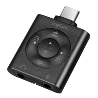 Adapter audio LogiLink USB-C | 2xjack 3.5mm | 7.1 