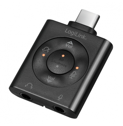 Adapter audio LogiLink USB-C | 2xjack 3.5mm | 7.1 