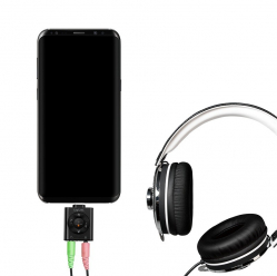 Adapter audio LogiLink USB-C | 2xjack 3.5mm | 7.1 