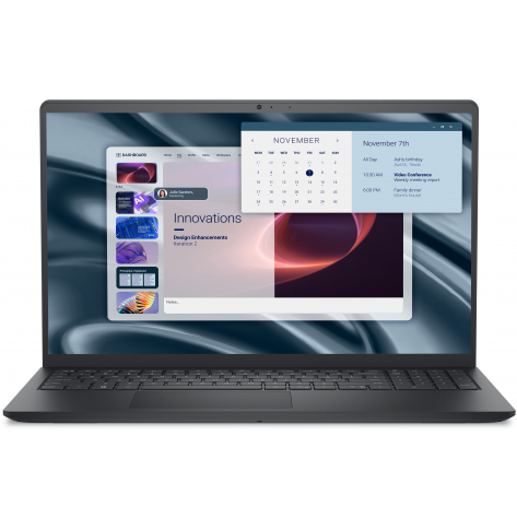Laptop DELL Pro 15 Essential PV15255  15.6 FHD Ryzen 5 7520 16GB 512GB SSD AMD BK W11P 3YPS Carbon Black Plastic