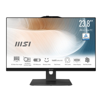 MSI Komputer Modern AM242P 1MG-2005EU AIO 23.8 i5-120U 16GB 500GB UMA W11P czarny