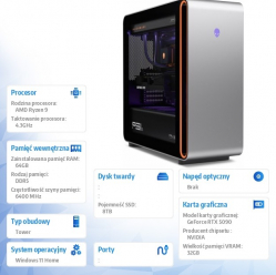 Dell Alienware Area-51 R8 AAT2265 Ryzen 9 9950X3D 64GB 8TB RTX5090 Win11h  2Y Alienware EliteCare