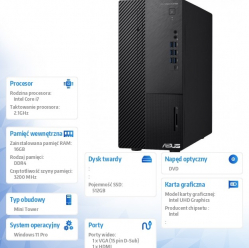 Asus ExpertCenter D5 D500ME-713700280X i7-13700 16GB 512GB DVD vPro W11PRO