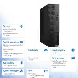 Asus ExpertCenter D5 SFF D500SE-513500504X i5-13500 16GB 512GB W11PRO