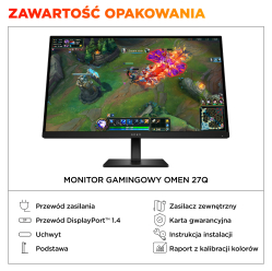Monitor HP OMEN 27q G2 27 IPS QHD 16:9 1ms HDMI DP