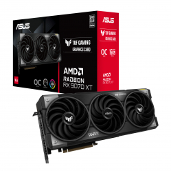 ASUS TUF Gaming Radeon RX 9070 XT OC Edition 16GB GDDR6 Graphics Card PCIe 5.0 HDMI 2.1 DisplayPort 2.1a