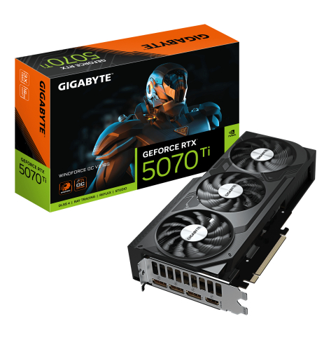 Karta graficzna GIGABYTE GeForce RTX 5070 Ti WINDFORCE OC V2 16GB GDDR7 3xDP 1xHDMI
