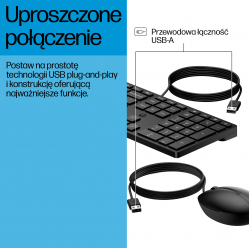 Zestaw klawiatura + mysz HP 320