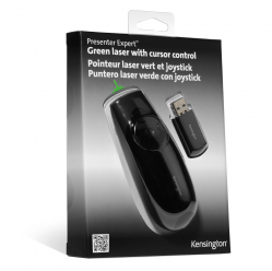 Pilot do prezentacji Kensington K72426EU Expert zielony laser 2.4Ghz 50m czarny