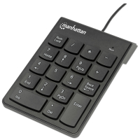 Klawiatura numeryczna Manhattan 176354 Ultra Slim USB czarna