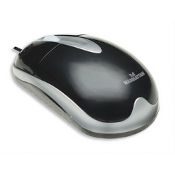 Mysz Manhattan 177009 optyczna classic MH3 PS/2 800dpi czarno-srebrna