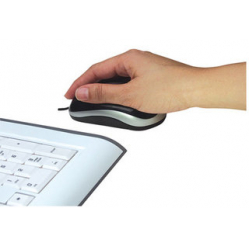 Mysz Manhattan 177009 optyczna classic MH3 PS/2 800dpi czarno-srebrna