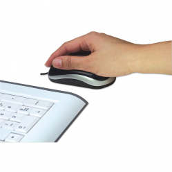 Mysz Manhattan 177016 optyczna classic MH3 USB 800dpi czarno-srebrna