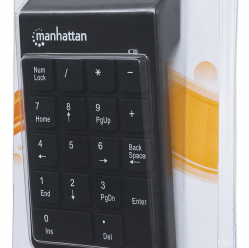Klawiatura bezprzewodowa Manhattan 178846 numeryczna 18 klawiszy 2.4GHz czarna